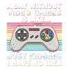 Retro Controller Humor Rainbow