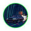 Neon Bamboo Forest Abgas-Overdrive