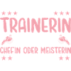 Trainerin Chefin oder Meisterin Fußballtrainerin