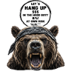 Bandana-Bär mit Spruchdruck