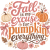 Kürbis Design für Pumpkin Fans