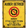 Außer Betrieb Warnschild