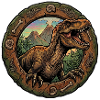 T Rex Dino im Fossilring
