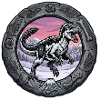 Dino Ring: YuTyrannos im Fossilrahmen