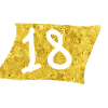 Design de célébration Golden 18