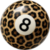 Leopard Pattern 8 Ball