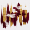 Abstraction Or et Grenat