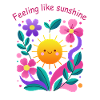 Die Sonne spüren: Blumenmotiv