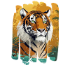 Jungle Tiger Sliver Print