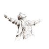 Spread arm silhouette