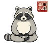 Zen Raccoon Meditator