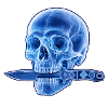 Blue Skull Dagger