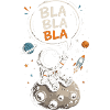 Astronaut Blabla on the Moon