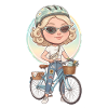 Pastel Cyclist Cutie