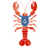 Lobster mit Ankershirt – Maritimes Design