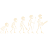 Skeleton Evolution - Funny Halloween Gift