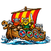 Vikings on the ship