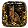 Abyssinian Mom Gold Frame