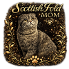 Scottish Fold Mama Gold Frame