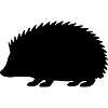 Silhouette du hérisson