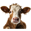 Kuhgesicht: Neugier auf der Weide