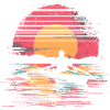 Rowing Drawing Synthwave