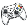 Retro controller illustration