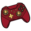 Red Game Controller Retro Pop
