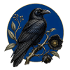 Great Botanical Gothic Raven