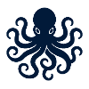 Minimal Octopus Ocean Graphic Shirt