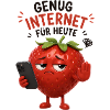 Erdbeere Internet-Auszeit Cartoon