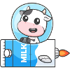 Milk Moon Cow Rocket