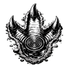 Spiral Three Claws Black
