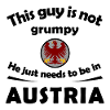 Red Eagle Austria on Gray Circle