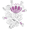 fleurs violettes
