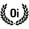 Green Laurel Wreath Outline