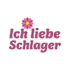 Schlager-Sticker: Musik & Blume Design