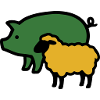 Pig Sheep Farm Icon