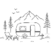 Camping in the mountains