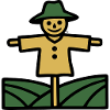 Vogelscheuche Feld Icon