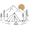 Camping in the mountains