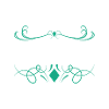 Electrician Ornament Design Teal