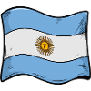 Argentinische Sonnenflagge Kunst
