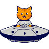 Cat in UFO Adventure