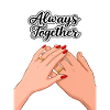 Always Together: Hands with Wedding Rings