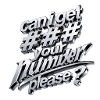 Caniget Nummernbitte 3D Metall