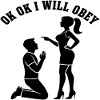 Kneeling Marriage Proposal Obedience