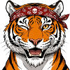 Fashionable tiger.
