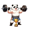 Panda Powerlifting Champion