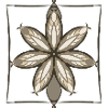 Earth-toned Flower Star Pattern